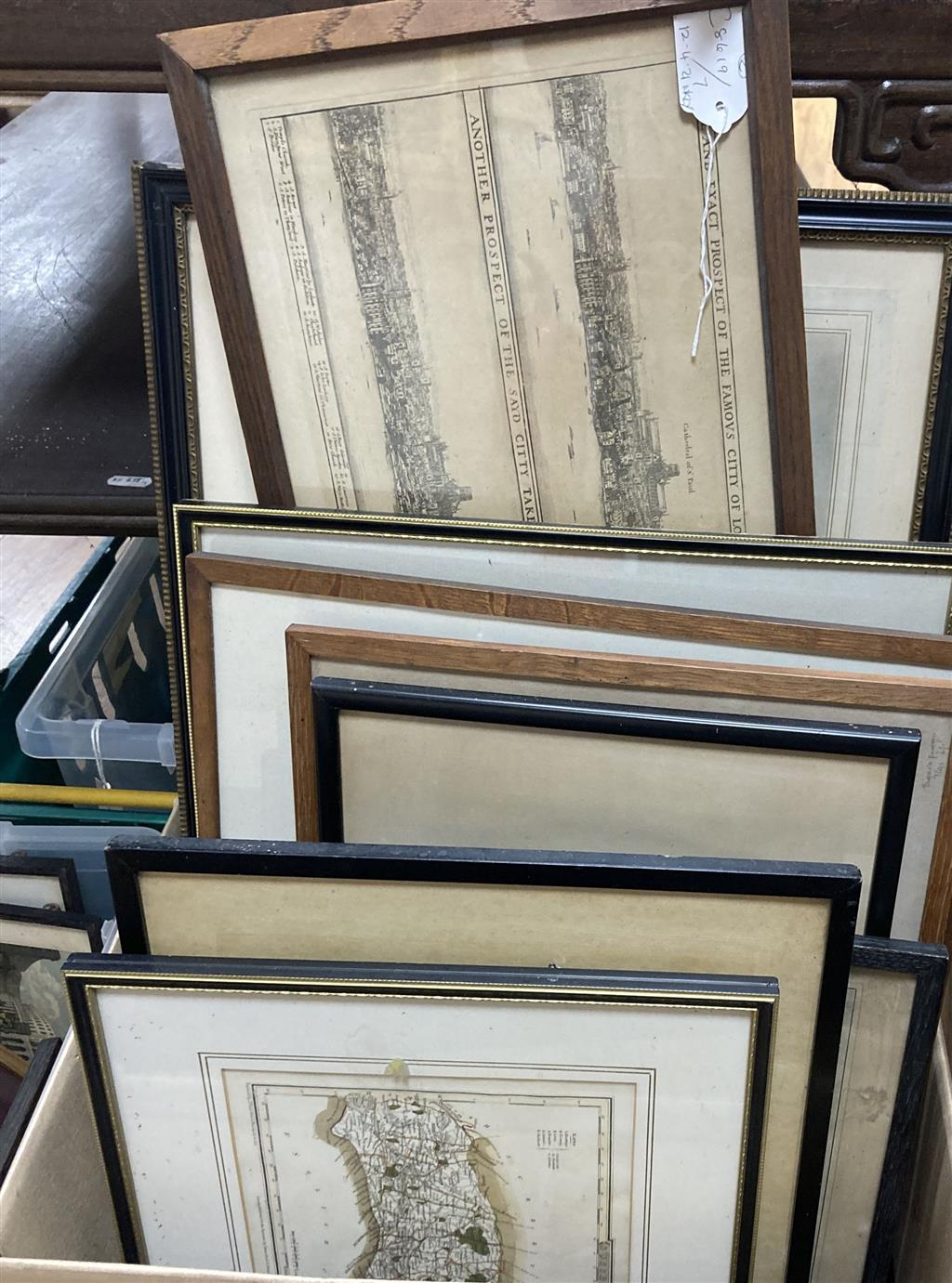 A large collection of mixed prints and etchings etc